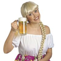 Oktoberfest blonde damespruiken Helga   - - thumbnail