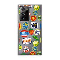 Fruitsticker: Samsung Galaxy Note 20 Ultra / Note 20 Ultra 5G Transparant Hoesje