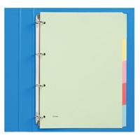 Tabbladen Qbasic 4-gaats karton 5-delig assorti karton | 50 stuks