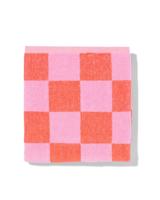 HEMA Keukendoek 50x50cm Katoen Ruiten Roze (roze)
