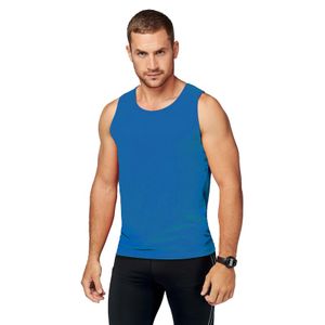 Blauw sport singlet voor heren