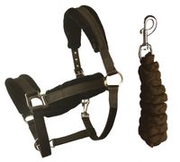 S2G halsterset Wooly Full nylon/fleece bruin 2 delig - thumbnail