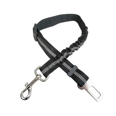 Nobleza Hondengordel zwart - Elastisch - lengte verstelbaar - Breedte 2,5 cm