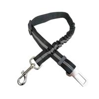 Nobleza Hondengordel zwart - Elastisch - lengte verstelbaar - Breedte 2,5 cm