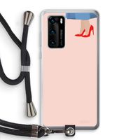 High heels: Huawei P40 Transparant Hoesje met koord