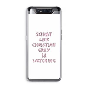 Christian Grey: Samsung Galaxy A80 Transparant Hoesje