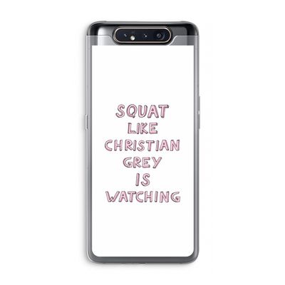 Christian Grey: Samsung Galaxy A80 Transparant Hoesje