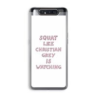 Christian Grey: Samsung Galaxy A80 Transparant Hoesje