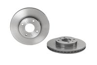 Remschijf COATED DISC LINE BREMBO, Remschijftype: Binnen geventileerd, u.a. für Nissan