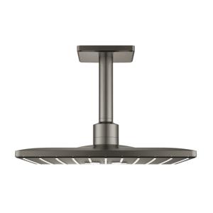 GROHE Rainshower SmartActive hoofddoucheset: hoofddouche 310 SmartActive vierkant plafondmontage m. 2 straalsoorten brushed hard graphite 26481AL0