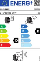 Michelin Ps4 s ao xl 245/30 R20 90Y 24530ZR20TPS4SAOXL - thumbnail