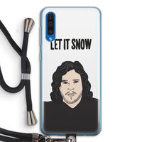 Let It Snow: Samsung Galaxy A50 Transparant Hoesje met koord