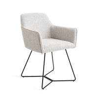 Jesper Home Eetkamerstoel 'Hofu' Beehive Black, kleur Checkers Charm Jesper Home Eetkamerstoel 'Hofu' Beehive Black, kleur Checkers Charm