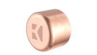Kirchhoff Koperen eindkap, blank, 12 mm, 1 socket (5301) - 989201055