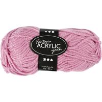 Creativ Company Acrylgaren, roze, 50gr, 80m