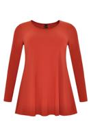 Yoek Tuniek flare long sleeve | Oranje | Maat 58/60