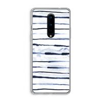 Ink Stripes: OnePlus 8 Transparant Hoesje