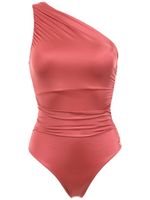 Brigitte ruched one shoulder swimsuit - Rouge - thumbnail