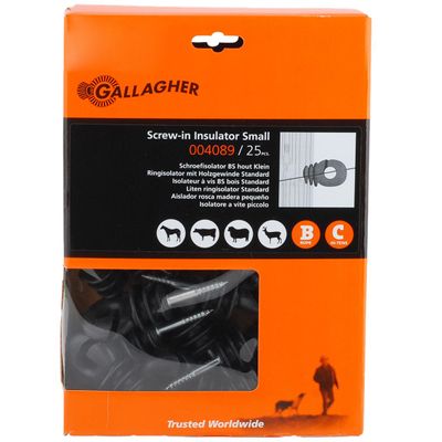 Isolator voor houten paal (25 stuks) zwart