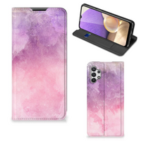 Bookcase Samsung Galaxy A32 5G Pink Purple Paint