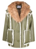 STAND STUDIO manteau croisé en cuir artificiel - Vert