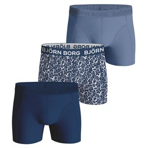 Bjorn Borg boxershorts 3-pack blue cotton stretch