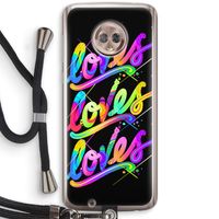 Loves: Motorola Moto G6 Transparant Hoesje met koord