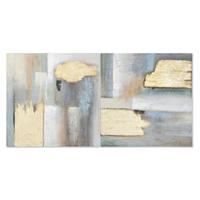 Schilderij Home ESPRIT Abstract Modern 80 x 3 x 80 cm (2 Stuks)