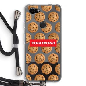 Koekerond: Pixel 3a Transparant Hoesje met koord