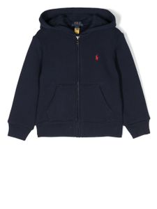 POLO RALPH LAUREN KIDS hoodie à logo brodé - Bleu