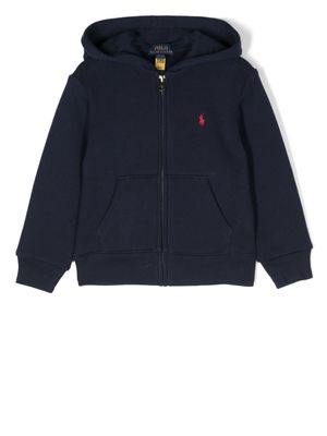 POLO RALPH LAUREN KIDS hoodie à logo brodé - Bleu