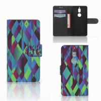 Nokia 7 | Book Case | Abstract Green Blue