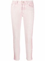 Stella McCartney jean slim à bandes logo - Rose