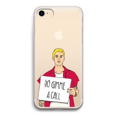 Gimme a call: iPhone 7 Transparant Hoesje