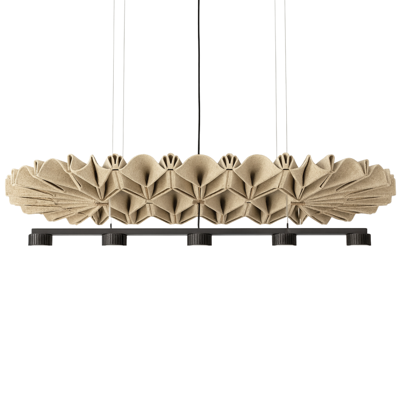 Buzzi Space - BuzziPleat Edel Long Quintet LED Globe/Spot Hanglamp