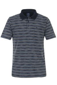 Redmond Regular Fit Overhemd Korte mouw blauw/grijs
