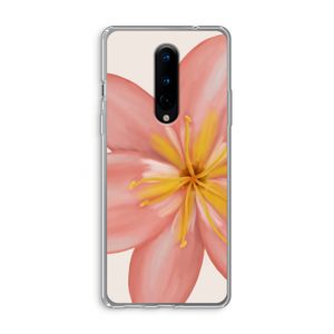Pink Ellila Flower: OnePlus 8 Transparant Hoesje