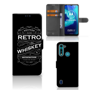 Motorola G8 Power Lite Book Cover Whiskey