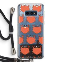 Krab: Samsung Galaxy S10e Transparant Hoesje met koord