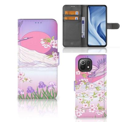 Xiaomi 11 Lite 5G NE | Mi 11 Lite | Telefoonhoesje | Met pasjeshouder | Bird Flying