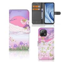Xiaomi 11 Lite 5G NE | Mi 11 Lite | Telefoonhoesje | Met pasjeshouder | Bird Flying