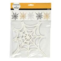 Creativ Company Spinneweb, afm 19x21 cm, 230 gr, wit, 16 stuk/ 1 doos