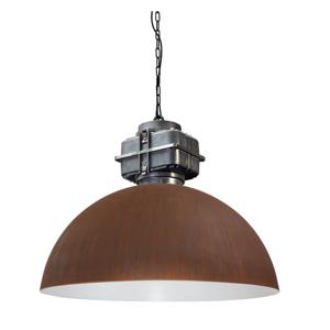 Masterlight Roestige industrie hanglamp Industria 80 roestbruin met metaalgrijs 2201-25-06-BL