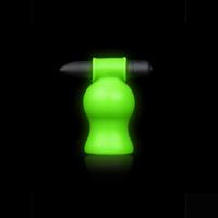 Ouch! by Shots Vibrerende Hoofd Masturbator - Glow in the Dark - thumbnail