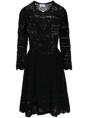 Prada Pre-Owned robe mi-longue à coupe évasée - Noir