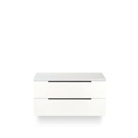 Seville Badmeubelset 100 cm - Wastafel Blad Wit Hoogglans Edge greep