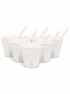 Seletti lot de 6 tasses à café Esteto Quotidiano - Blanc