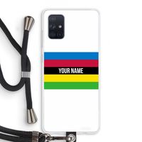 WK Wielrennen: Samsung Galaxy A71 Transparant Hoesje met koord