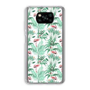 Flamingo bladeren: Xiaomi Poco X3 NFC Transparant Hoesje