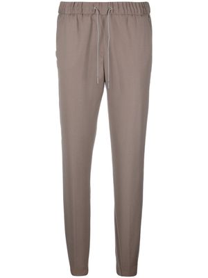 Fabiana Filippi pantalon fuselé à lien de resserrage - Marron